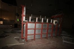 6-Station Enclosed Horizontal Barrel Cheese Press, Stainless Steel with Carbon Steel Frame, with