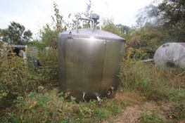 Aprox. 2,300 Gal. S/S Processor, Tank Dims.: Aprox. 8' Diameter x 76