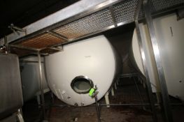 Crepaco Stainless Steel Aprox. 6,000 Gal. S/S Horizontal Tank, with Carbon Steel Sheathing, Tank