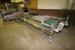 DT 90 Degree Turn Conveyor, M/N PCC-0200, S/N 010-4000, Aprox. 14' L, with S/S Clad Motor (LOCATED