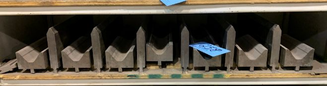 Lot-(13) Wila Press Brake Punches & Dies on (1) Shelf