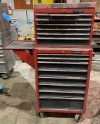 Husky 8-Drawer Rolling Tool Chest with 10-Drawer Stack Tool Box