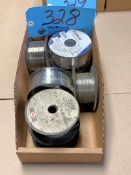 Lot-Various Small Spools of Mig Welding Wire in (1) Box