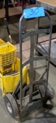 Lot-2 Wheel Hand Cart with (2) Mop Buckets and Wringers