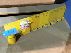 Safety Lockout Station on Floor Under (1) Table