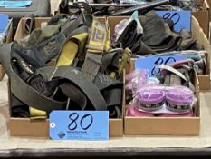 Lot-Gloves, Respirators, Harness and Safety Glasses in (4) Boxes
