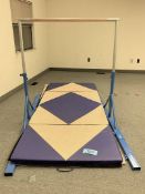 Z Athletic Adjustable Height Gymnastics Bar with Mat