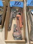 Lot-(4) Asst'd Pipe Wrenches in (1) Box