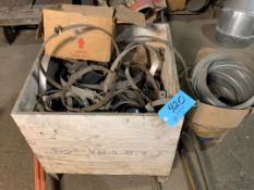Lot-Hangers in (1) Shopping Cart and (1) Crate