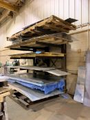 6 Tier Cantilever Steel Stock Rack, (Contents Not Included), (Not to Be Removed Until Empty)
