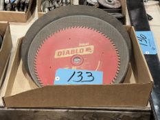 Lot-Various Size Abrasive Cutoff Wheels and Saw Blade in (1) Box