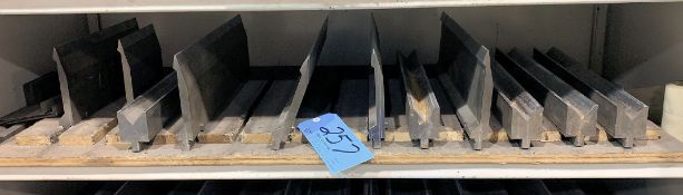 Lot-(11) Wila Press Brake Punches & Dies on (1) Shelf