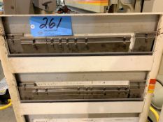 1- Lot-Various Segmented Wila Press Brake Punches & Dies in (2) Doors of Cabinet