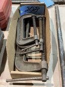 Lot-(3) Various C-Clamps in (1) Box