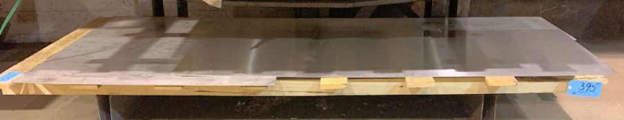 Lot-Misc Sheets of Aluminum on (1) Shelf