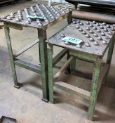 Lot-(2) Roller Ball Type Stock Feed Stands