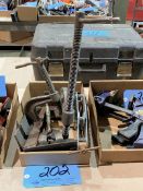 Lot-(2) Fixture Clamps and (1) Kant-Twist Clamp in (1) Box
