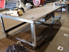 Steel Table w/ Casters, 60