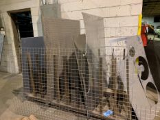Vertical Sheet Metal Flat Stock Rack with Contents