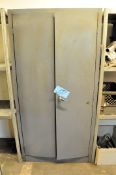 2-Door Cabinet with Oils, Paints, Maintenance, etc. Contents