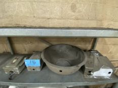 Lot-Various Electrical, Stainless Steel Cutoffs, etc. on (1) Rack, (Rack Not Included)