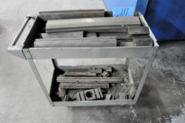 Lot-Various Small Brake Dies with (1) Cart