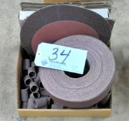 Lot-Sanding Disks, Sanding Paper and Sanding Cylinders in (1) Box