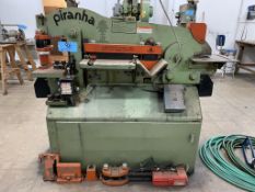 Piranha Model P50 Hydraulic Ironworker, 50 Ton Punching, 5