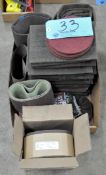 Lot-Scotchbrite Pads and Sanding Belts in (2) Boxes