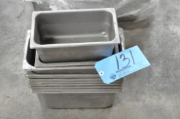 Lot-Various Stainless Steel Prep Station Pans in (1) Stack