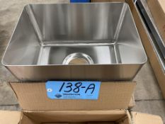 Lot-(2) No Name Model 005892, Stainless Steel Sinks, 14-Ga. 14