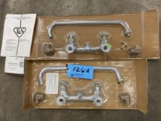 (1) Lot-(2) T & S Kettle and Pot Sink Faucets