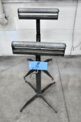 Lot-(2) HTC Model HSS-18 Adjustable Height Roller Feed Stock Stands