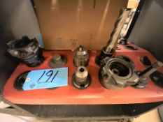 Lot-(6) CAT40 Taper Tool Holders on (1) Side of Shelf