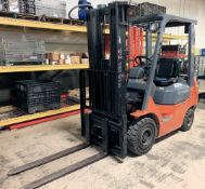 Toyota Model FGU15 Fork Lift Truck, 2500-Lbs. x 189