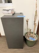 Lot-(1) Stand, (1) Chair and (2) Plants