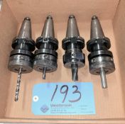 Lot-(4) CAT40 Taper Tool Holders in (1) Box