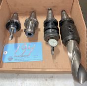 Lot-(4) CAT40 Taper Tool Holders in (1) Box