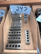 Lot-(6) Honeycomb Setup Blocks and (1) Drilled and Tapped Angle Plate in (1) Box