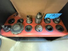 Lot-(7) CAT40 Taper Tool Holders on (1) Side of Shelf