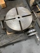 (1) Lot-Bridgeport 15” Rotary Table with (1) Right Angle Plate and (1) Center