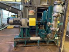 Wastecorp Sludgemaster Simplex Mn PE942-SBV twin cylinder plunger pump with 25 HP drive