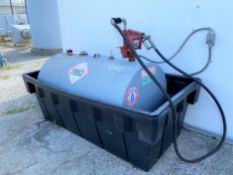 250 USG Diesel fuel tank in containment trough with electric pump