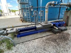 Seepex BT70-12 progressive cavity pump, stainless steel with 20 HP drive