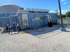 Sound attenuator enclosure building for (2) CAT GENSETS, 35' X 55' (2) piece steel on steel