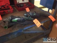 Lot of (2) Hitachi UVP heavy duty right angle grinders