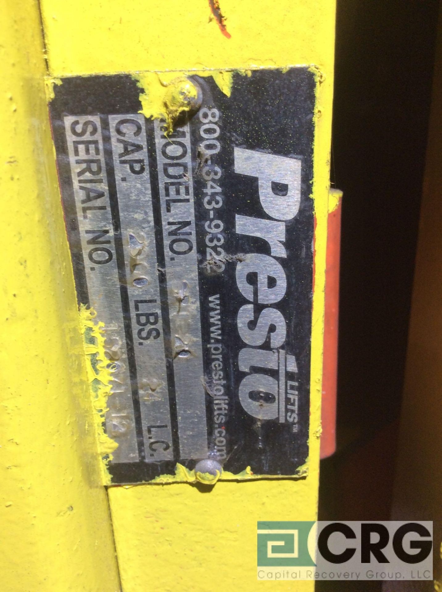 Presto CR7+20 electric/ hydraulic tipping table lift, 2000 lb capacity - Image 2 of 2