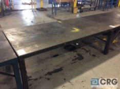 4 X 8 foot heavy duty steel table (LOCATED IN ROLL FORM AREA)