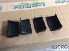 Lot of asst LEFT and RIGHT side 3 inch plastic pallet corner protectors and U-Shaped plastic