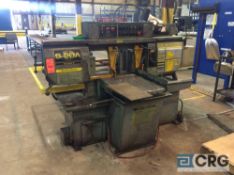 Hyd-Mech S-20A automatic horizontal scissor style bandsaw, 3 hp, 3 phase with 20 foot roller